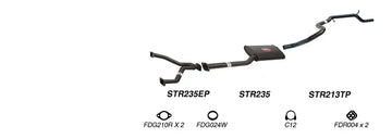 Redback Exhaust 2 1/2" Cat Back System for Ford Fairmont (01/1992 - 08/1998), Falcon (01/1992 - 08/1998) - Brixton 4x4 - Buy Online Now!